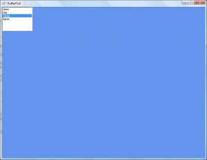 ListBox in an XNA window